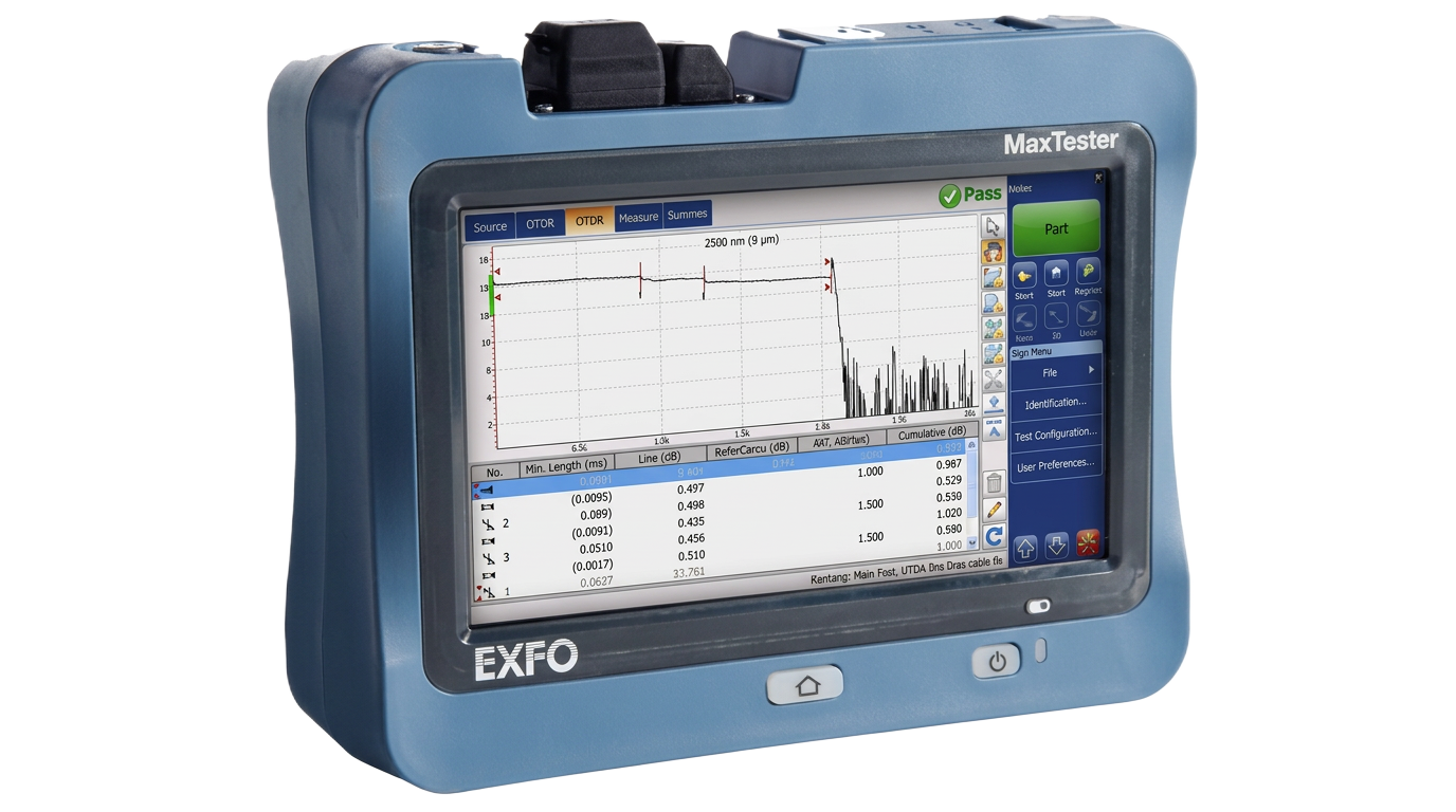 EXFO MaxTester OTDR test instrument